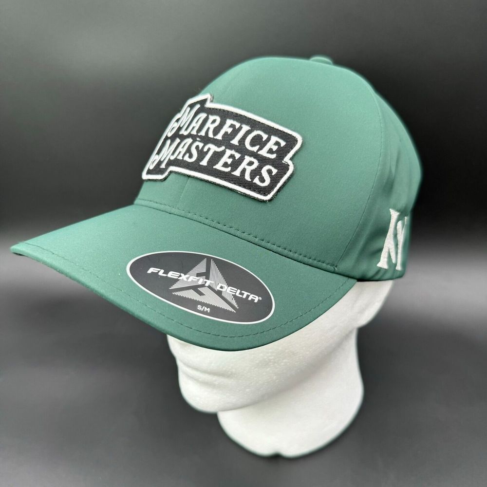 NEW Jeff Marfice Masters Charity Cap‎ Small/Medium Flexfit Delta Green Patch - Picture 5 of 12